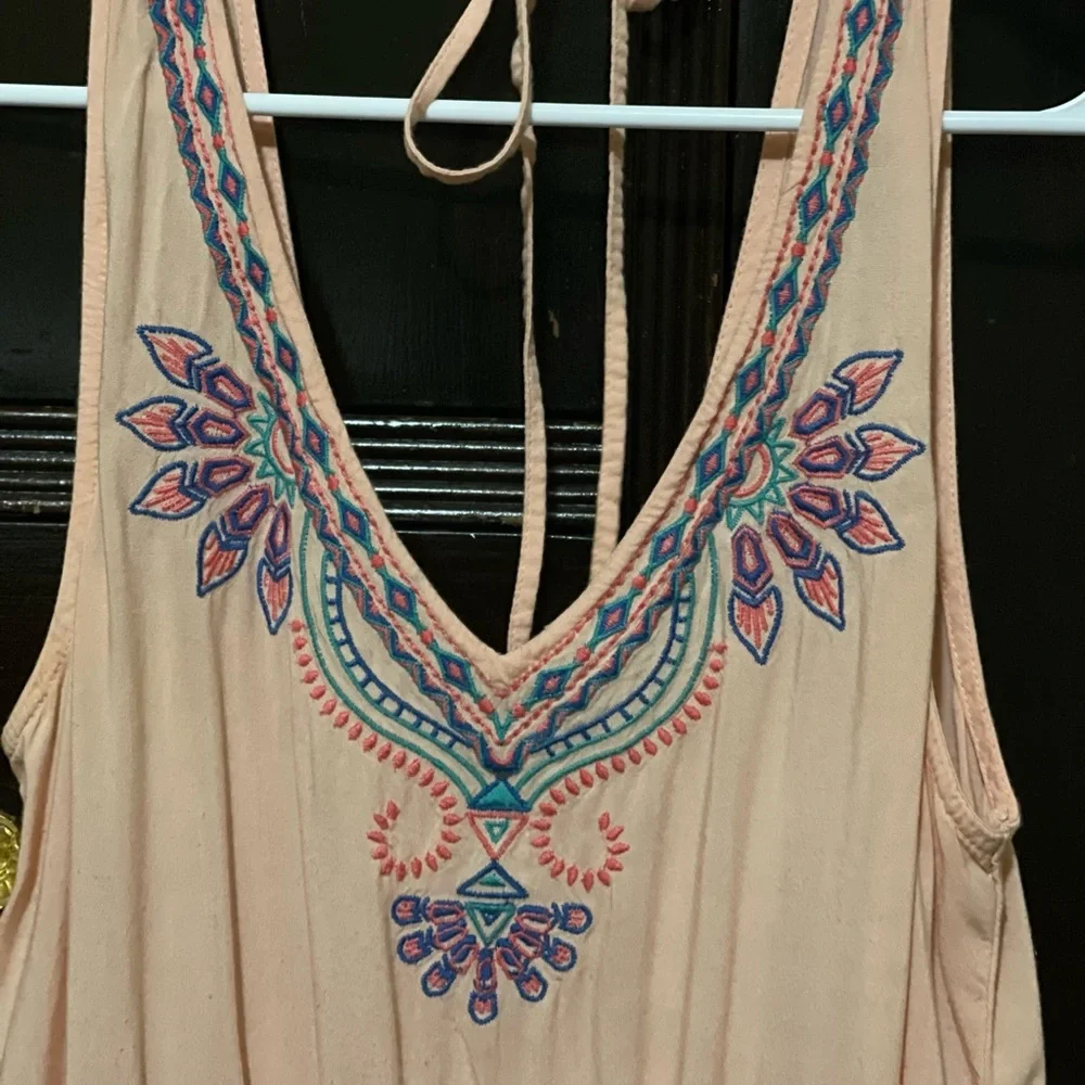 Papaya pink/coral dress - Picture 5 of 7